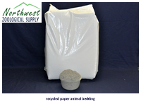recycled paper animal bedding